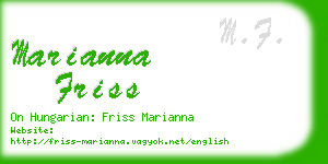 marianna friss business card